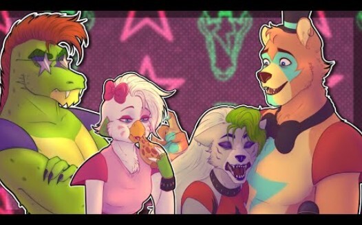[Chinese subtitles] Freddy Rocksmith & Chica's Night Party (FNAF Security Breach Ruins animation)