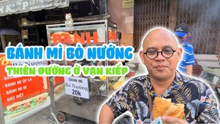 No cả ngày với ổ bánh mì thịt bò nướng có 20k mà hai viên bò bự chà bá!