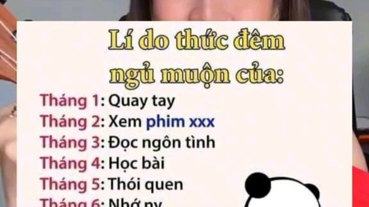 lý do thức đêm ngủ muộn của 12 tháng sinh