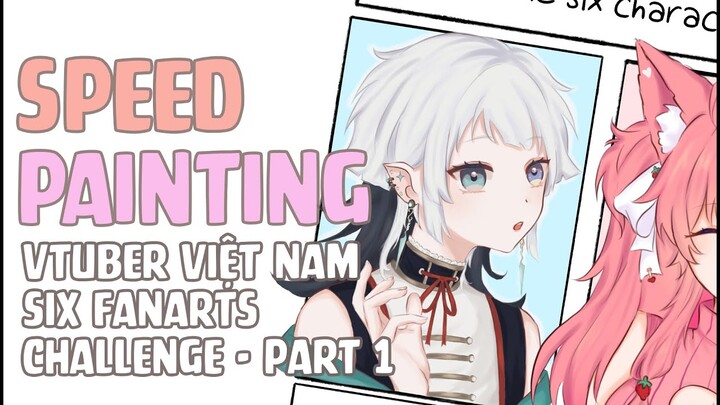 Vtuber Việt Nam qua nét vẽ Skyes | Six Fanarts Challenge - P1 (Du Ca, Gin JellyCat,...)