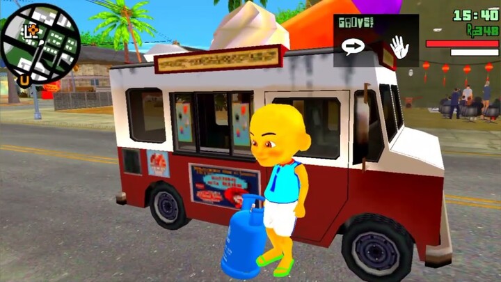 Upin Bantu Ipin Jualan Eskrim Enak - GTA Upin&Ipin