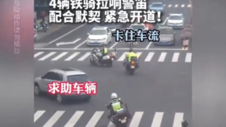 盘点交警开道救人的感人瞬间：这就是独属于我们中国人的安全感吧