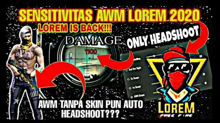 LOREM MY INSPIRASI✓SENSITIVITAS AUTO HEADSHOOT LOREM IS BACK!!!