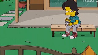 The Simpsons: Homer was mocked by a kid, and Bart got angry and taught him a lesson