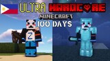 I Survived 100 days in ULTRA HARDCORE in Minecraft (Tagalog)