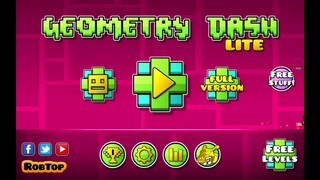 Mình thắng được màn Stereo Madness ( Geometry Dash ).