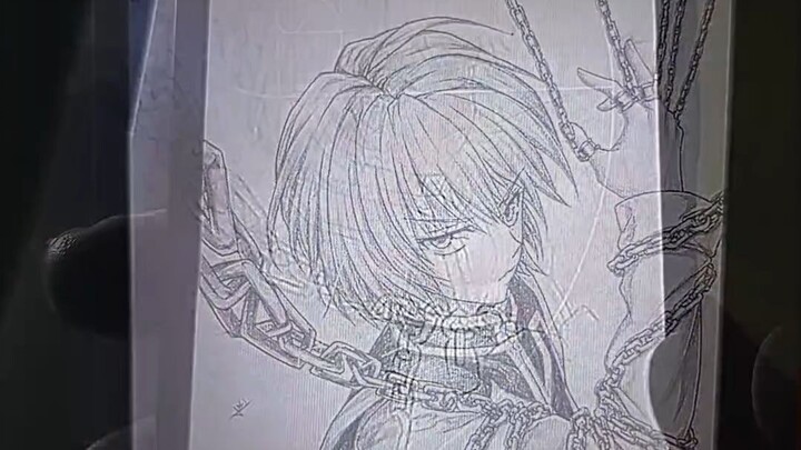 drawing anime kurapika.Hunter X Hunter