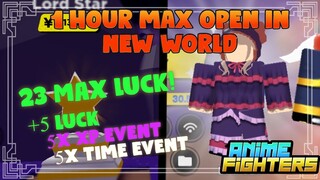 1 HOUR OPENING WITH MAX LUCK [23 LUCK!] IN WORLD 33 ANIME FIGHTER SIMULATOR!