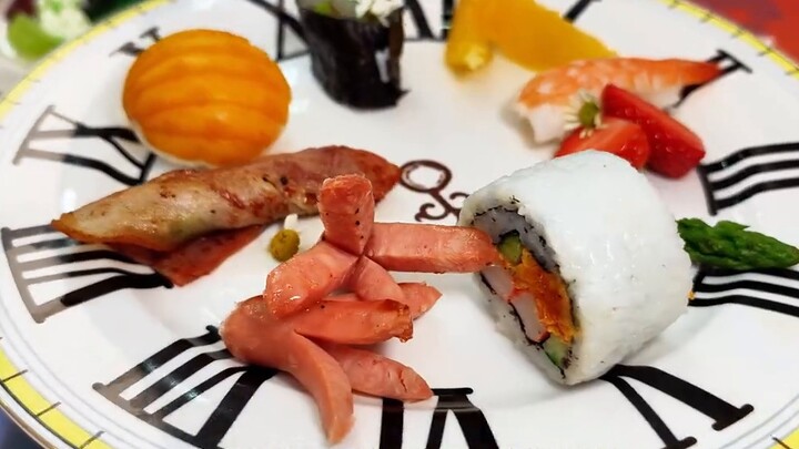 Halfway through the meal, Gabu came to cheer us up - Kamen Rider theme restaurant on the trendy plan
