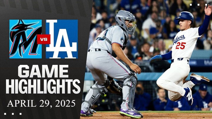 FULL GAME | Miami Marlins vs Los Angeles Dodgers | April 29, 2025