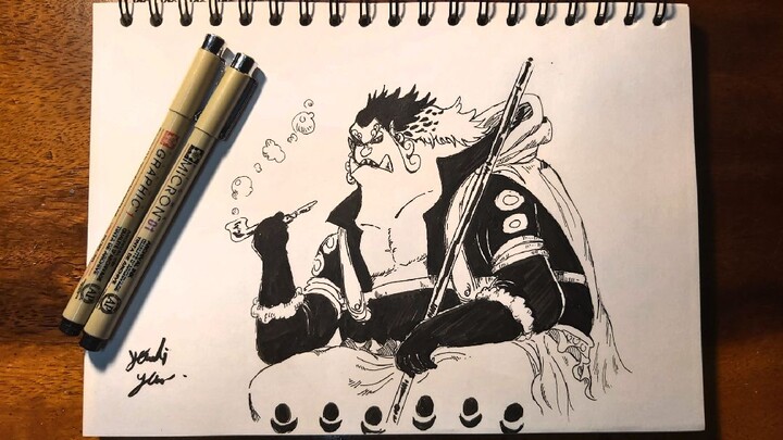 วาดรูป จินเบตอนอายุ 30 จากเรื่องวันพีซ