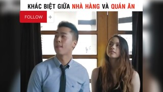 Khác biệt giữa nhà hàng và quán ăn