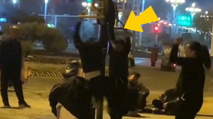 Did this young guy turn senior citizens' exercise equipment into flying saucers?