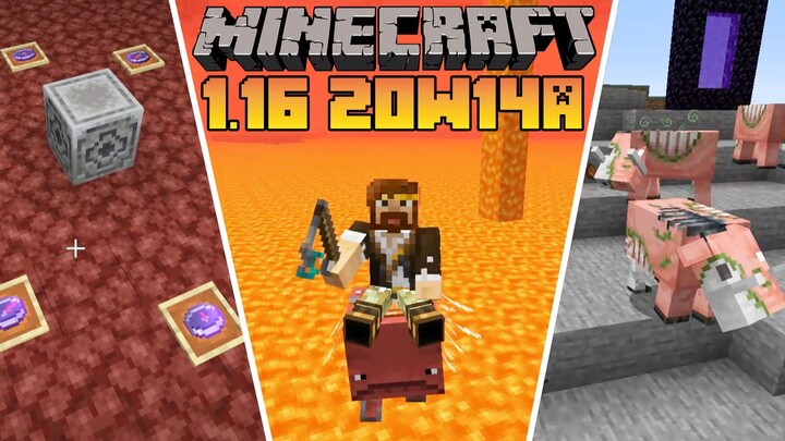 มายคราฟ 20w14a การแนะนำเวอร์ชันล่าสุด 1.16 ของจื่อหมิน