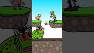 Imp Zombie is a Cheater! Plants vs Zombies Funny #shorts #cartoon #story