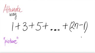 alternate way: count sum 1+3+5+ ... +(2n-1)