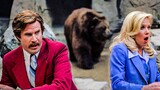 Will Ferrell jumps into the bear pit and regrets it instantly | Anchorman | CLIP