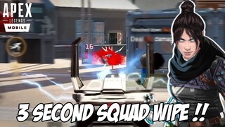 FASTEST SQUAD WIPE !! - APEX LEGENDS CLUTCH HIGHLIGHT