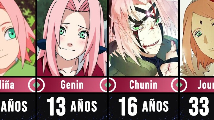 Evolución de SAKURA HARUNO en NARUTO, NARUTO SHIPPUDEN & BORUTO