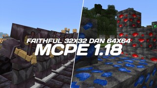 FAITHFULL 32X32 DAN 64X64 TERBAIK UNTUK SURVIVAL DI MCPE 1.18 !!! Gaskeun,Downlaod Sekarang !!!😁