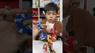 หัวหมูโล่ไดโนเสาร์ เป็นดาบได้ด้วยนะ จากอาบะเรนเจอร์ #ของเล่น