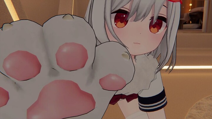 【Vrchat森森】Cat under the table