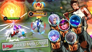 CHOU IS BACK IN THE META! EASILY TURN EVERYONE INTO PET | MLBB