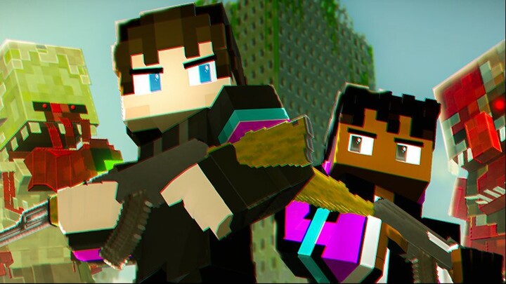 aku mencoba bertahan dari serangan wabah jamur di minecraft