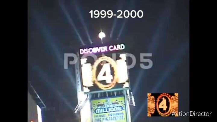 Time Square Happy New Year's Countdown's Ball Drop (2000-2026) Crowd View