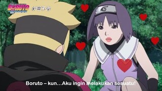 Terkena virus aneh - Sumire mulai berani mendekati boruto  dalam misi bersama ark jugo