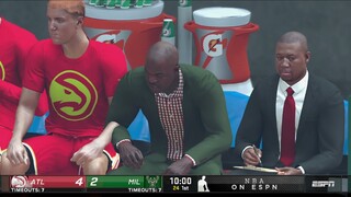 Nba 2k21 Playoffs I Atlanta Hawks vs Milwaukee Bucks I 1st Quarter Highlights Game 2 I June 25, 2021