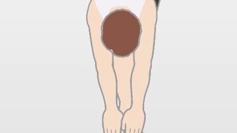 【Shoto】Falling to the floor while stretching