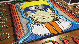 Nilai penuh untuk kreativitas! Gunakan puluhan ribu kartu domino untuk membentuk beberapa karakter a