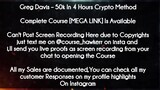 Greg Davis  course  - 50k In 4 Hours Crypto Method download