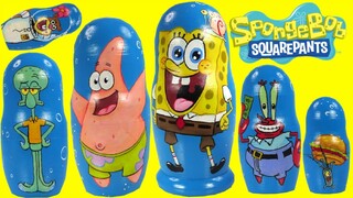 SPONGEBOB SQUAREPANTS Nesting Dolls Toy Surprises