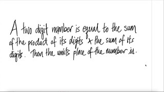 A 2 digit number is equal to the sum of the product of its digits & the sum of its digits.