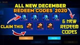 NEW 6 REDEEM CODES IN MOBILE LEGENDS | THIS NOVEMBER 2020 | REDEEM NOW (WITH PROOF) || MLBB