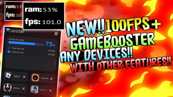 The TRUE GAME BOOSTER for Android! Fix FPS Drop and Prevent Overheating for Low