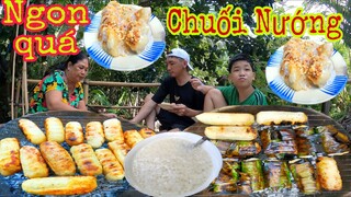 Tiên IQ Cùng Mẹ Làm Món Chuối Nếp Nướng Nước Cốt Dừa Ăn Cùng Phú Và Mẹ Cực Ngon