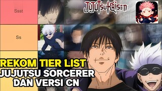 Tier List Terlegit Di Game Jujutsu Kaisen Sorcerer Dan Versi Cn Buat Di Plan Build