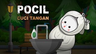 Pocil Cuci Tangan - Kartun Lucu Encip Pocil - Animasi Horor Lucu Indonesia