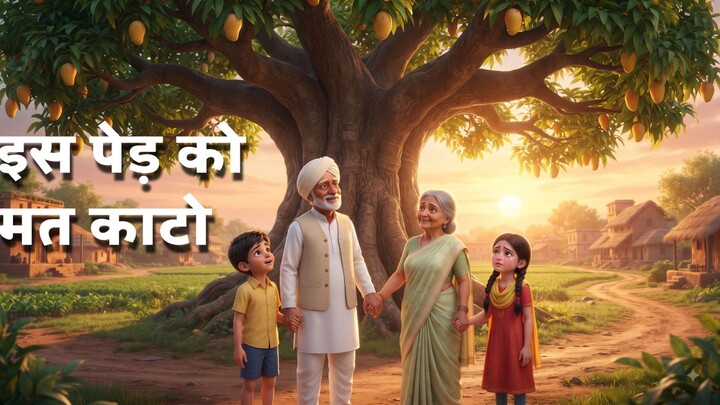 गाँव का वो आम का पेड़ 🌳🥭 | एक पेड़ जिसने पूरे गाँव की यादें बचा लीं | Emotional Hindi Story #short