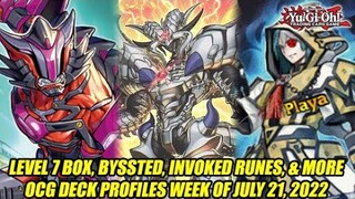 Level 7 Box, Byssted, Invoked Runes, & More! Yu-Gi-Oh! OCG Deck Profiles Week Of July 21, 2022