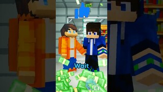 Rich Kid vs Poor Kid in Minecraft…