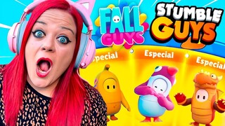 JUEGO CON LAS SKINS DE FALL GUYS!!! || STUMBLE GUYS 💋