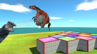 Beast Titan Throw Units in Portals - Animal Revolt Battle Simulator