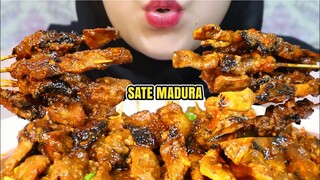 ASMR SATE AYAM DAN SAPI MADURA NIKMAT PAKE LONTONG | ASMR INDONESIA