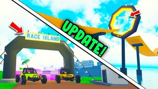 RACING in Tropical Resort Tycoon UPDATE 2 - Roblox