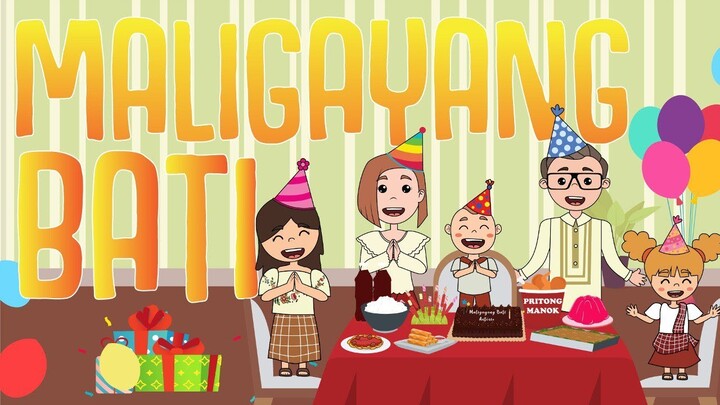 MALIGAYANG BATI | Happy Birthday | Filipino Folk Song | Muni Muni TV