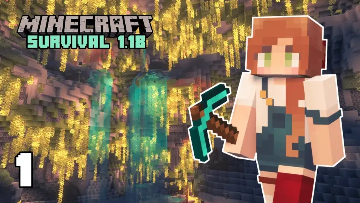 I Found the Best Lush Cave | Minecraft 1.18 -  Let's Play Survival #1